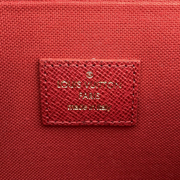 Louis Vuitton Pochette Damier Ebene Chain Wallet Brown Shoulder Bag - Picture 6 of 7